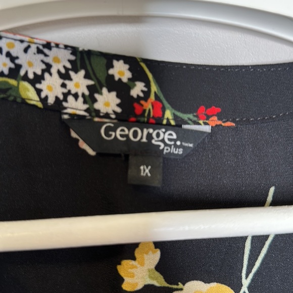 ✨ 3 for $35 ✨ George Black Floral Print Dress - Picture 8 of 12